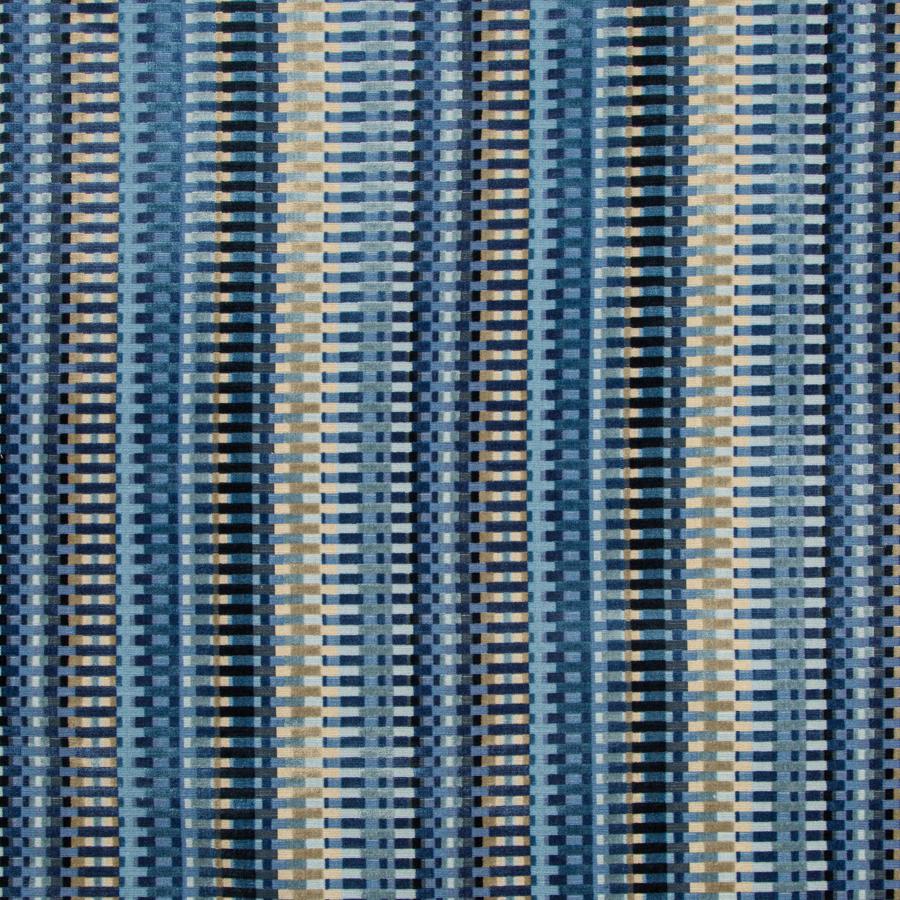 Sample 2019153.505.0 Picket Blue Geometric Lee Jofa Fabric
