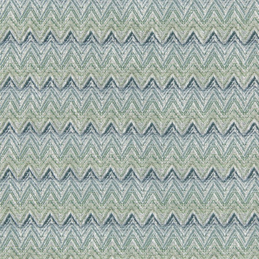 Sample 2020107.13.0 Cambrose Weave Blue Flamestitch Lee Jofa Fabric