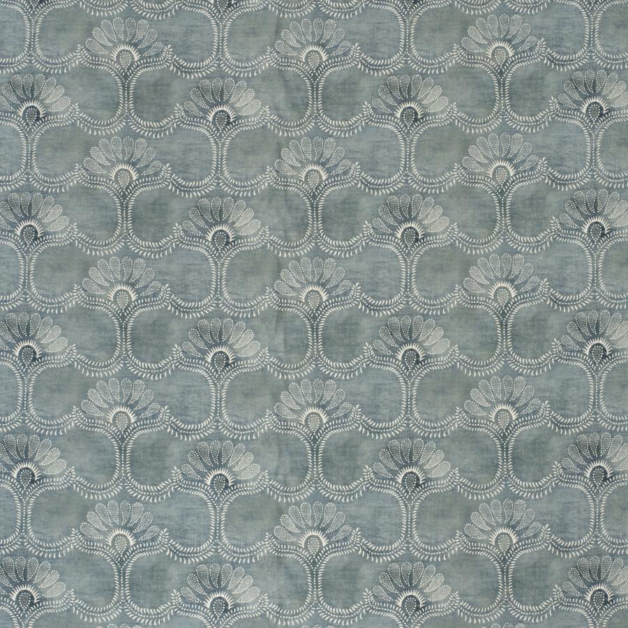 Sample 2020151.5.0 Odessa Blue Botanical Lee Jofa Fabric