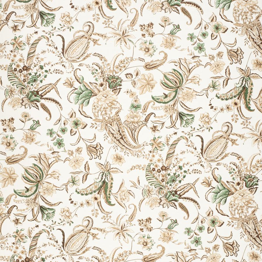 Sample 2020155.6316.0 Paisley Passion Multi Color Botanical Lee Jofa Fabric