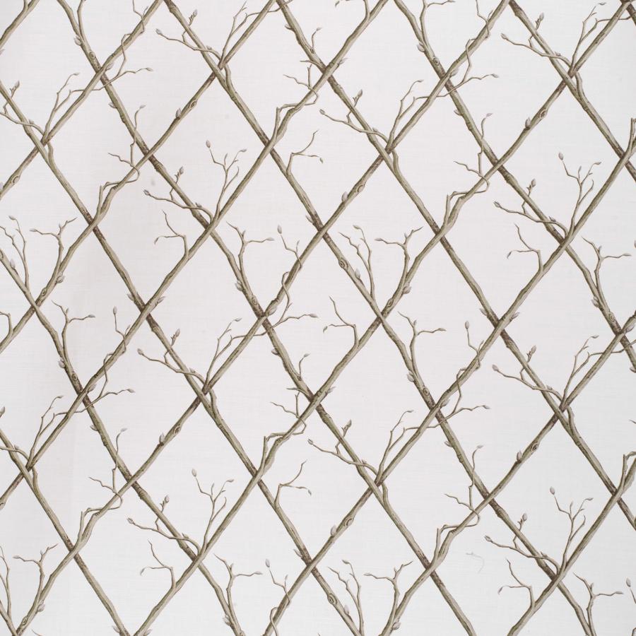 Sample 2020166.123.0 Twig Trellis Green Botanical Lee Jofa Fabric