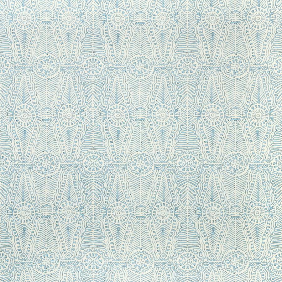 Sample 2020184.13.0 Drayton Print Blue Ethnic Lee Jofa Fabric