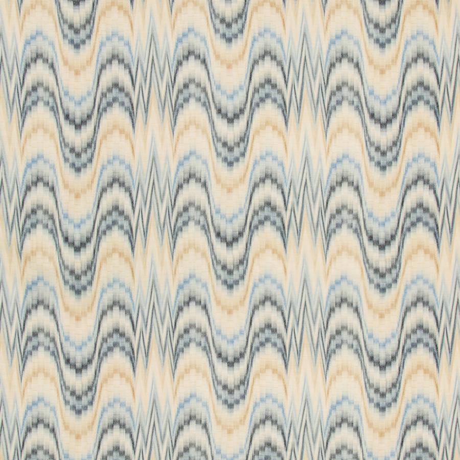 View 2020185.550.0 Jasper Print Blue Ikat by Lee Jofa Fabric