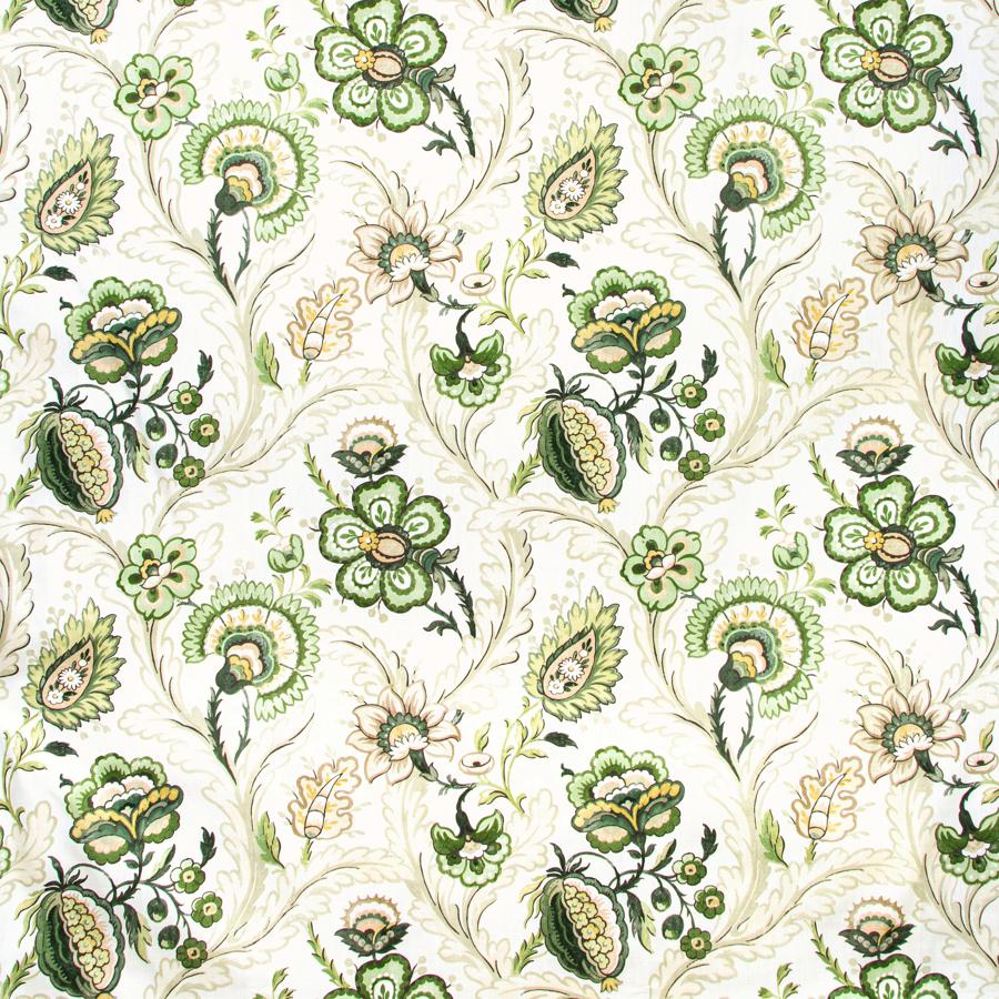 Sample 2020186.311.0 Wimberly Print Green Botanical Lee Jofa Fabric