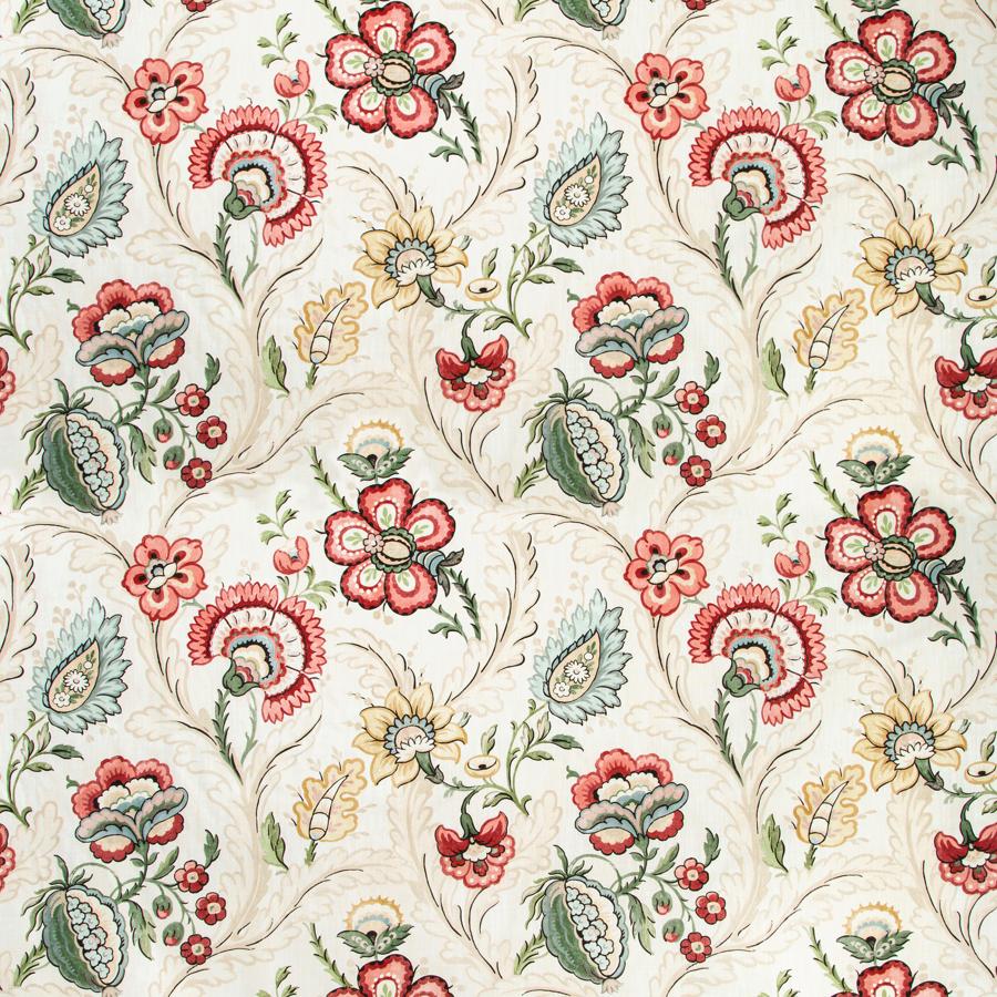 Sample 2020186.940.0 Wimberly Print Multi Color Botanical Lee Jofa Fabric