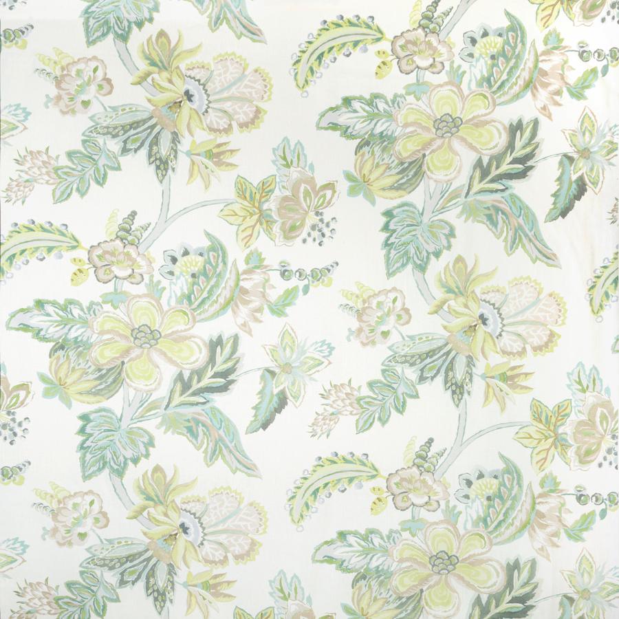 Sample 2020191.123.0 Augustine Print Green Botanical Lee Jofa Fabric