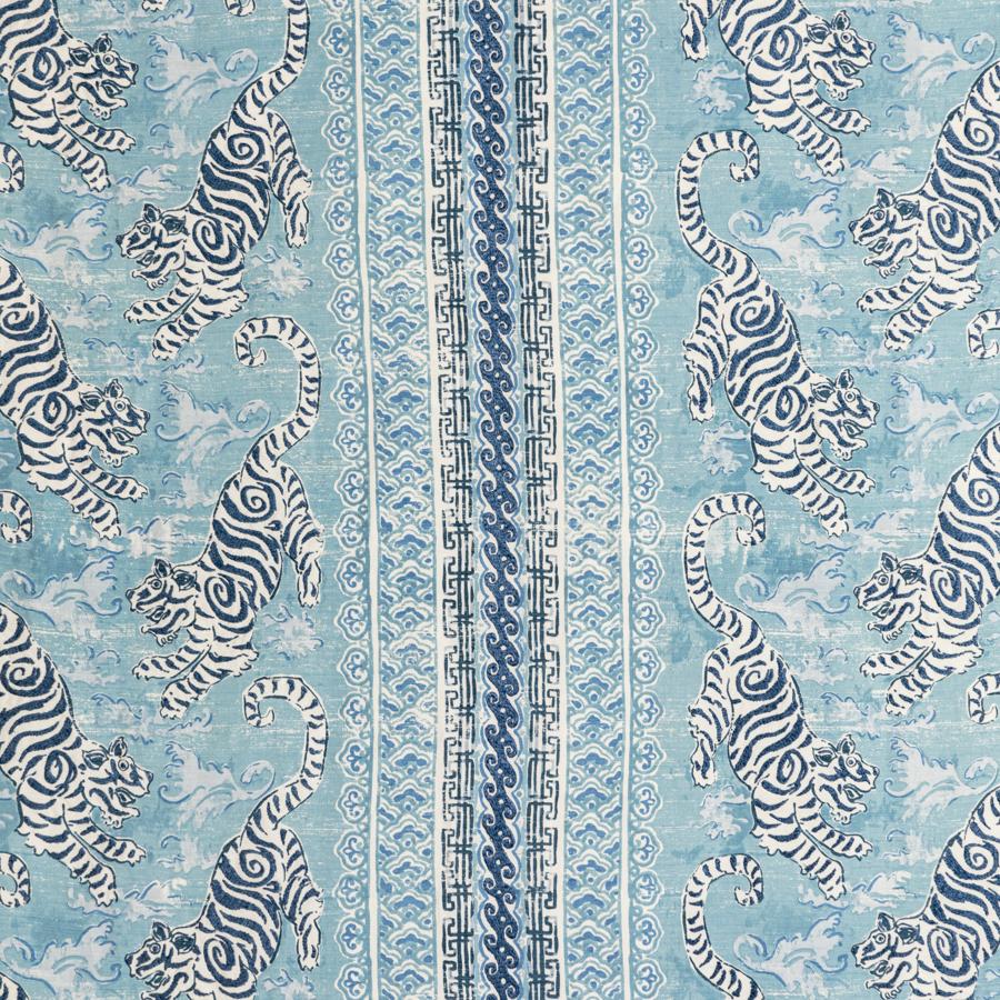 Sample 2020197.150.0 Bongol Print, Sky by Lee Jofa Fabric