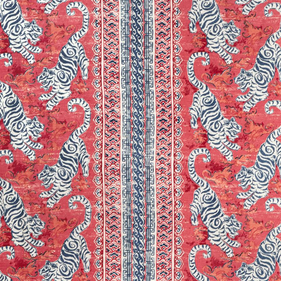 Sample 2020197.195.0 Bongol Print, Poppy by Lee Jofa Fabric