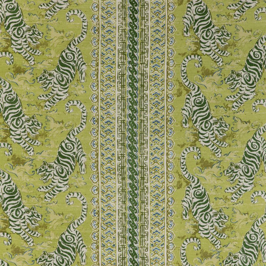 Sample 2020197.235.0 Bongol Print, Kiwi by Lee Jofa Fabric
