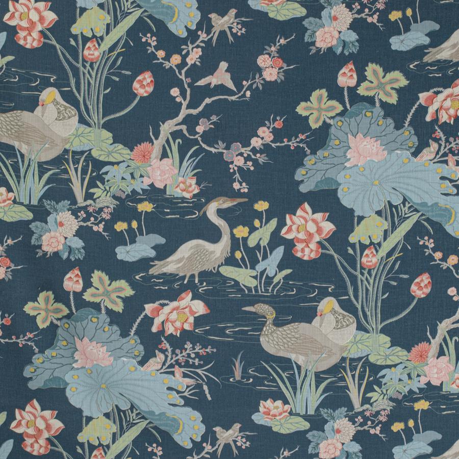 Sample 2020198.507.0 Luzon Print, Sapphire by Lee Jofa Fabric