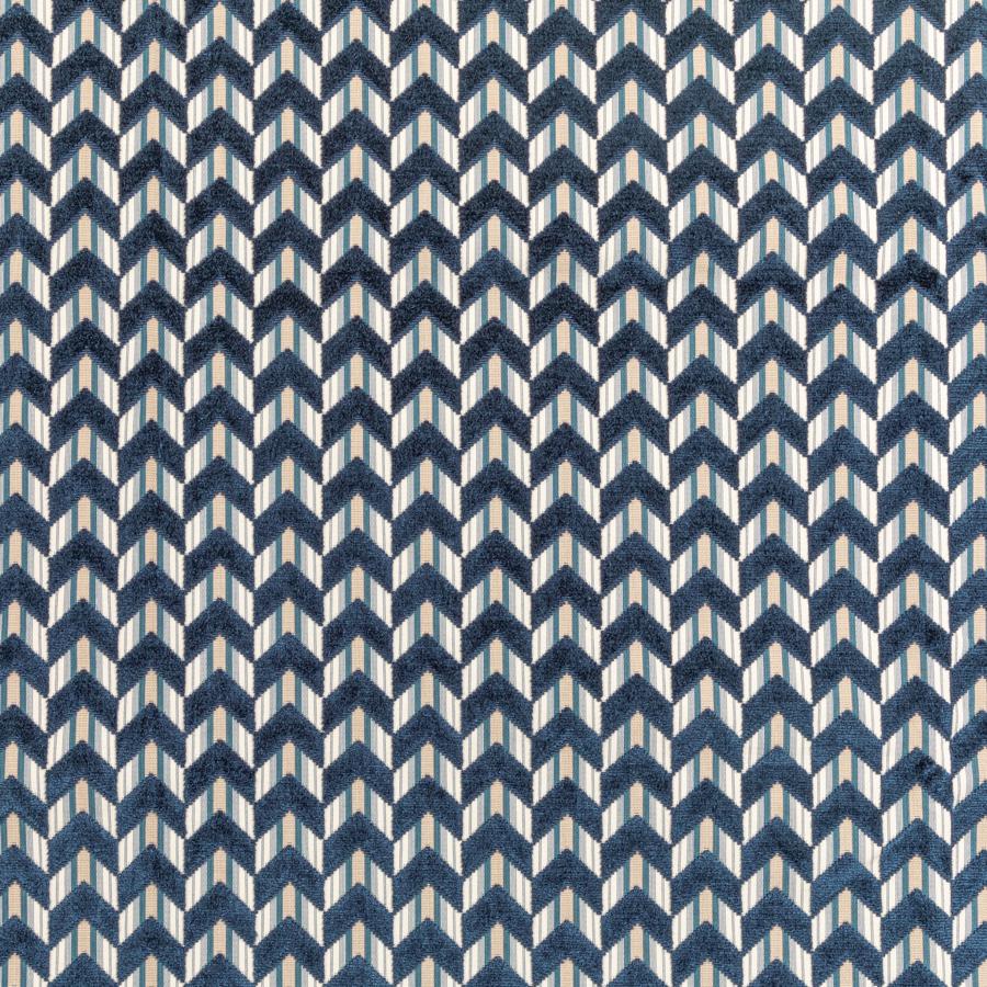 Select 2020207.50 Bailey Velvet Navy Geometric by Lee Jofa Fabric