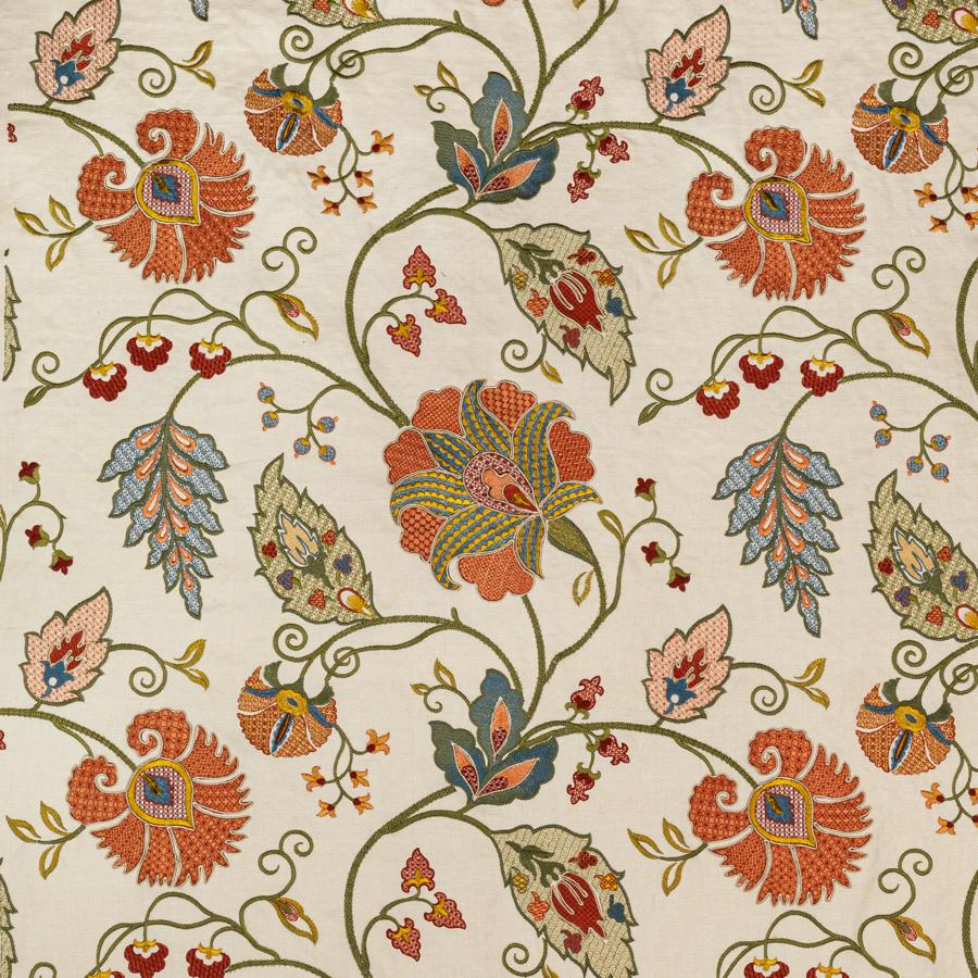 Sample 2020215.324.0 Shiraz Emb, Spice Olive by Lee Jofa Fabric
