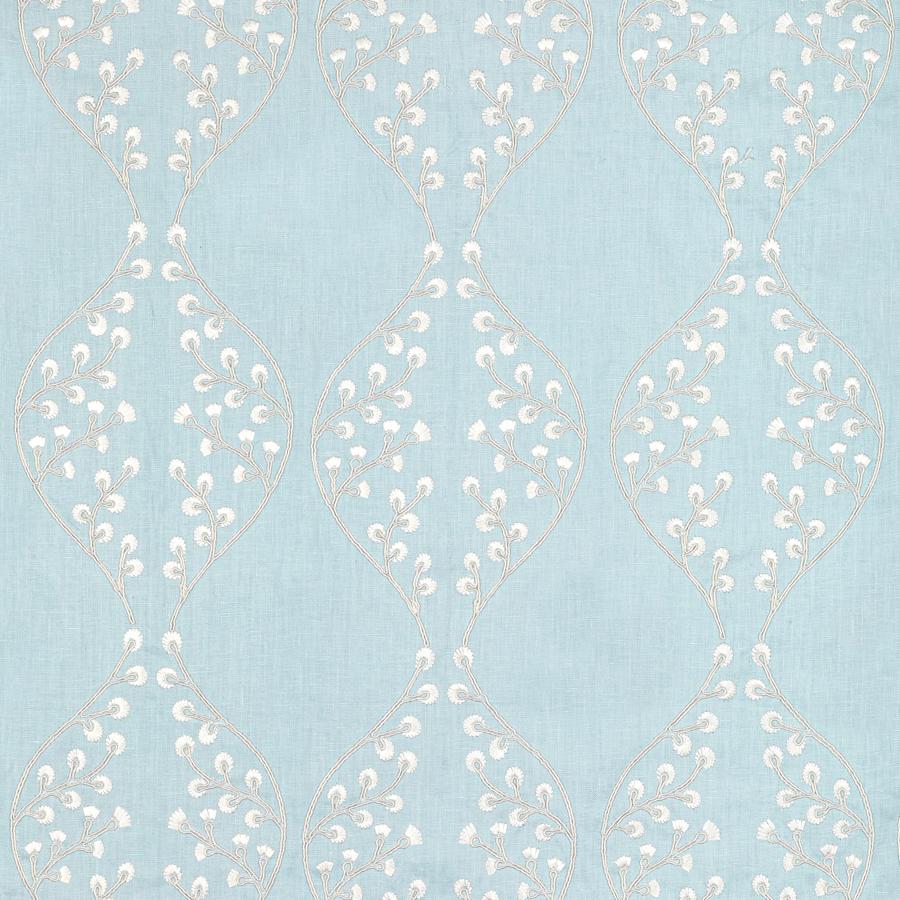 Sample 2021129.15.0 Lillie Embroidery, Sky by Lee Jofa Fabric