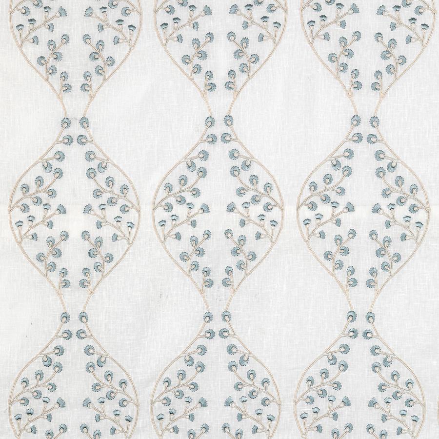 Sample 2021130.516.0 Lillie Sheer, Ivory Blue by Lee Jofa Fabric