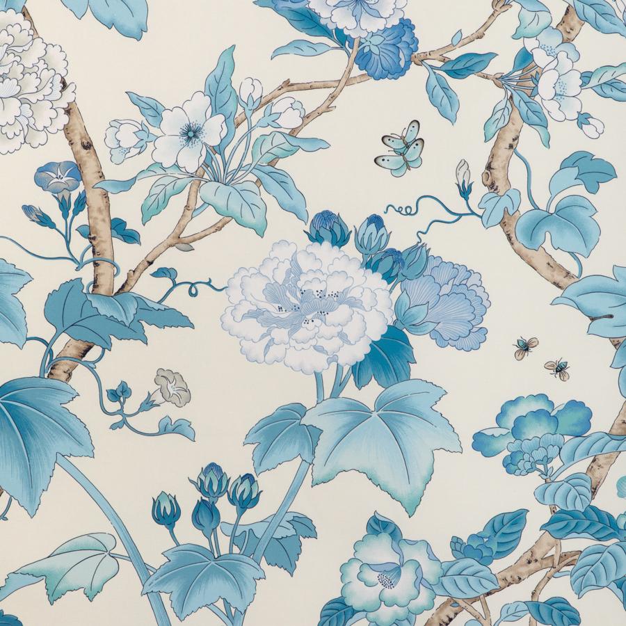 Sample - 2023143.155 | Gardenia Print, Garden Walk - Lee Jofa Fabric - 2023143.155.0
