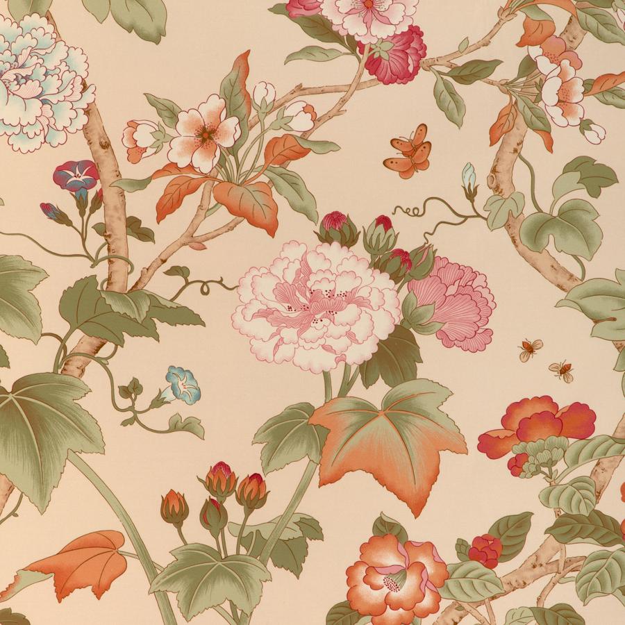 Sample - 2023143.73 | Gardenia Print, Garden Walk - Lee Jofa Fabric - 2023143.73.0