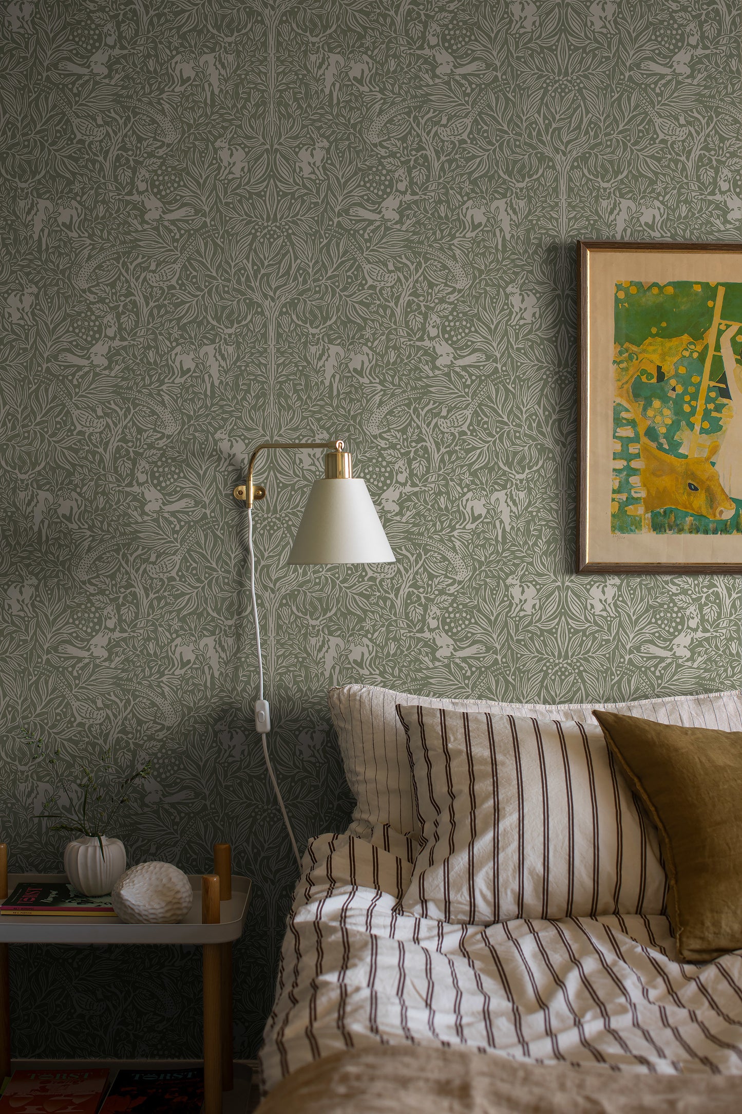 Purchase 2046 | Under The Elder Tree, Sage - Schumacher Wallpaper