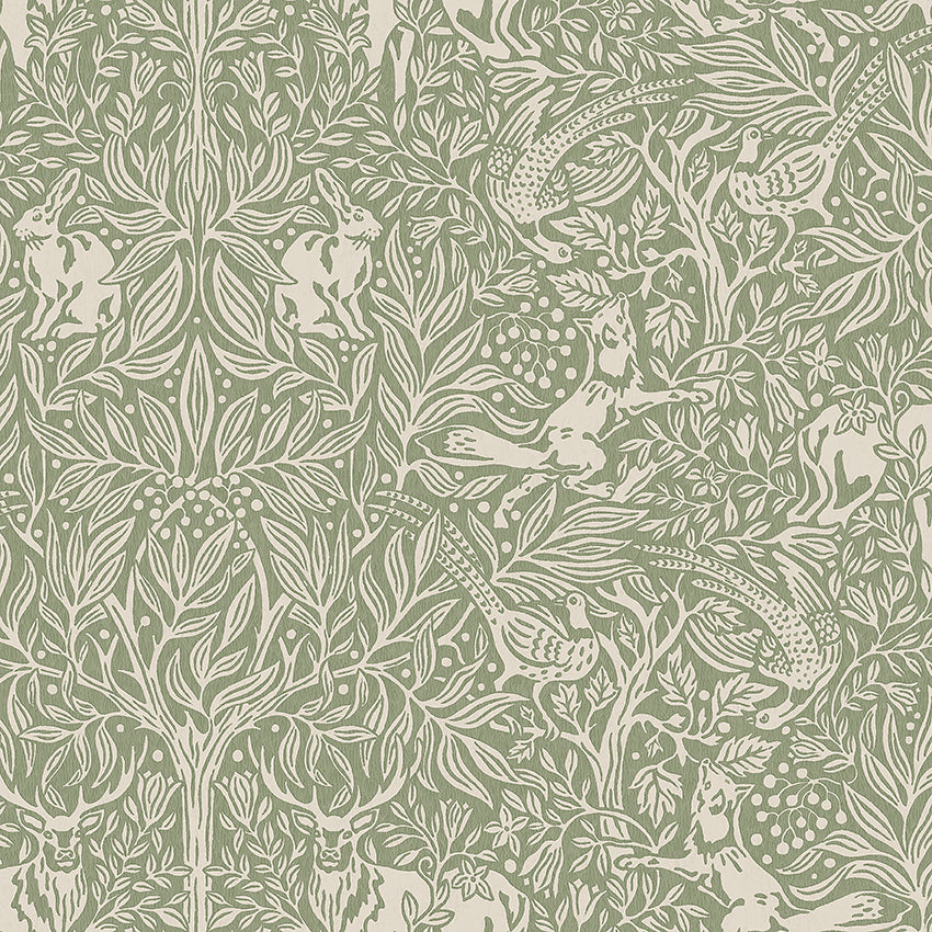 Purchase 2046 | Under The Elder Tree, Sage - Schumacher Wallpaper