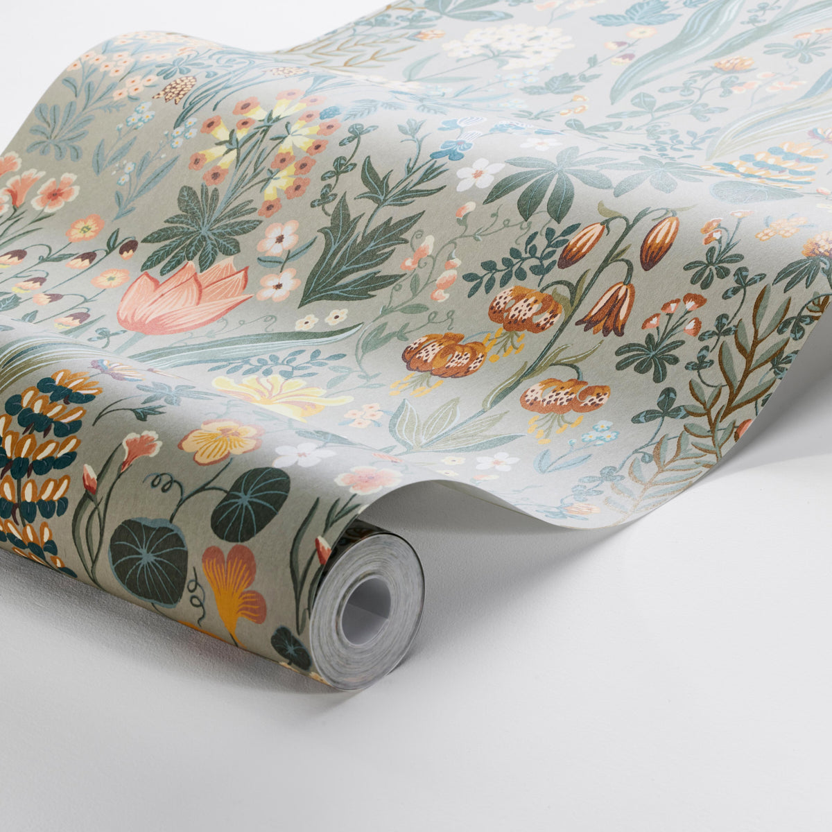 Purchase 2054 | Blomsterhav, Taupe - Borastapeter Wallpaper