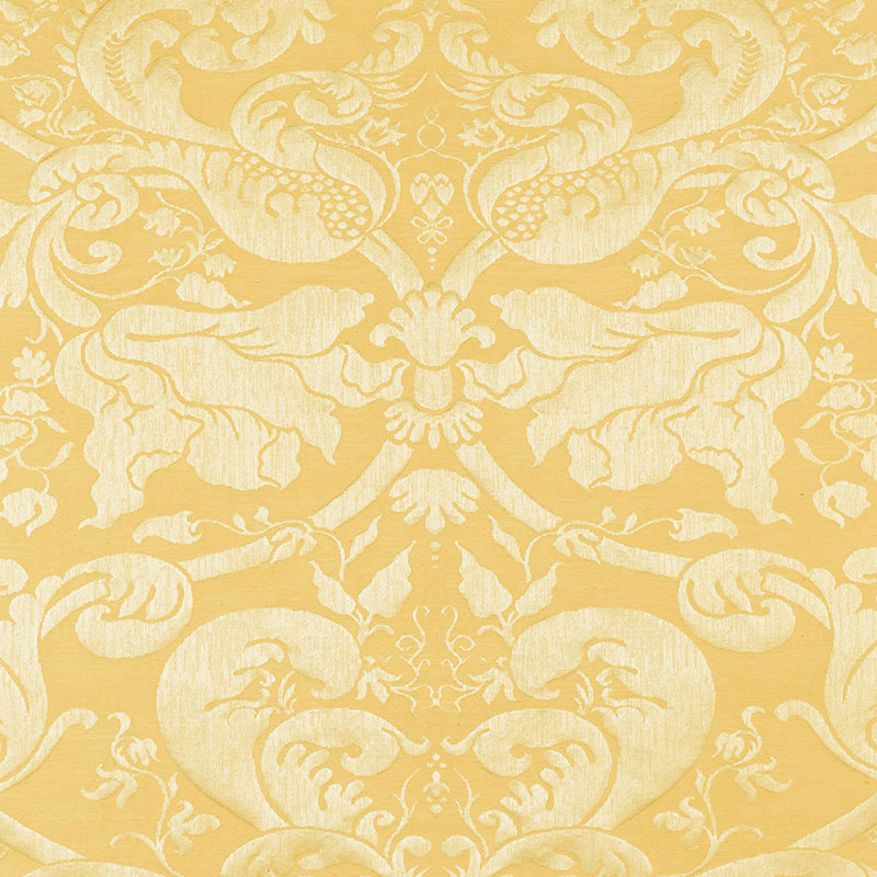 Order 22552 Gavotte Brocatelle Gold by Schumacher Fabric