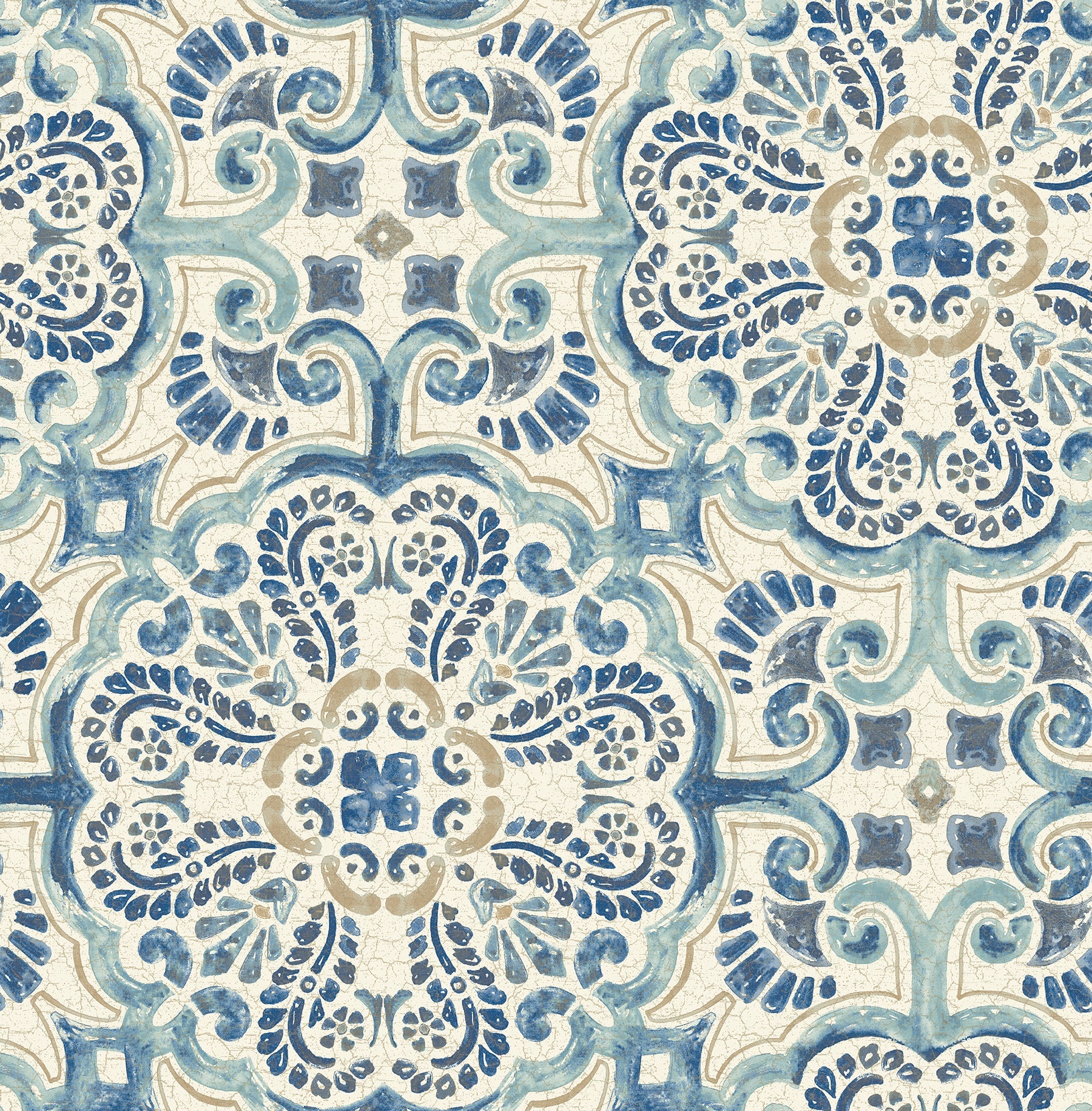 Purchase 2540-24046 Restored Blue Tiles A-Street Prints