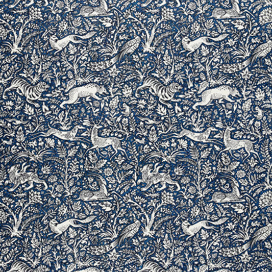 Select 2603101 Khan'S Park Navy by Schumacher Fabric