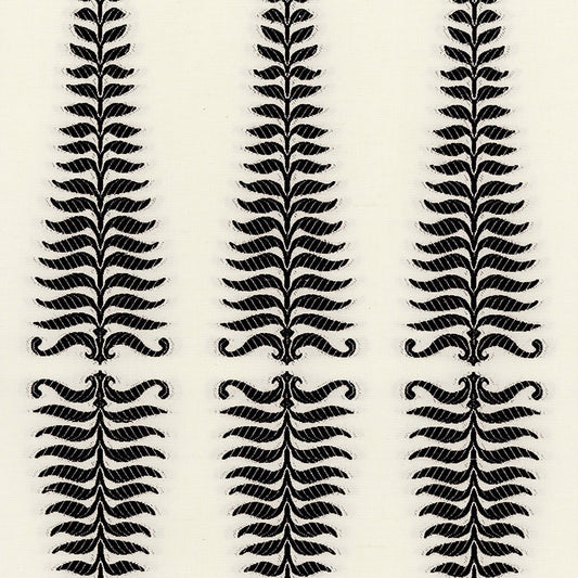 Find 2643880 Fern Tree Noir/Creme by Schumacher Fabric