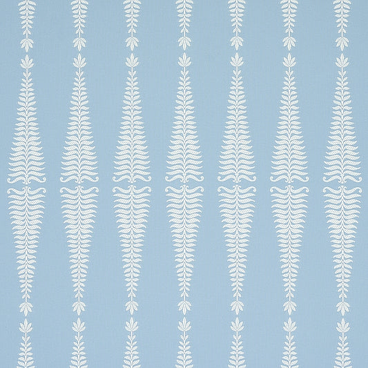 Search 2643884 Fern Tree Ivory and Sky by Schumacher Fabric