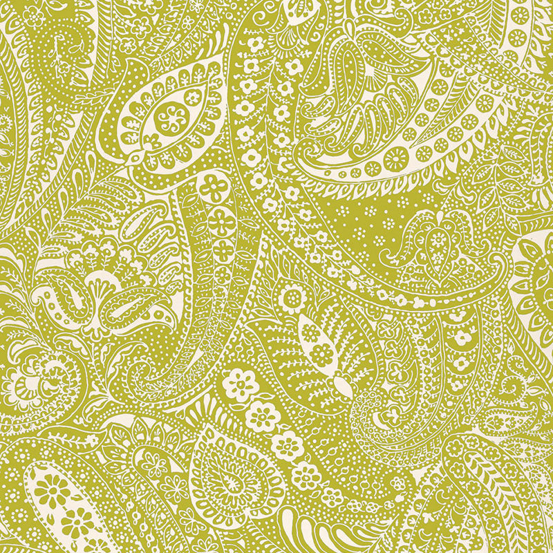 Shop 2644321 Paisley Print Soft Chartreuse by Schumacher Fabric