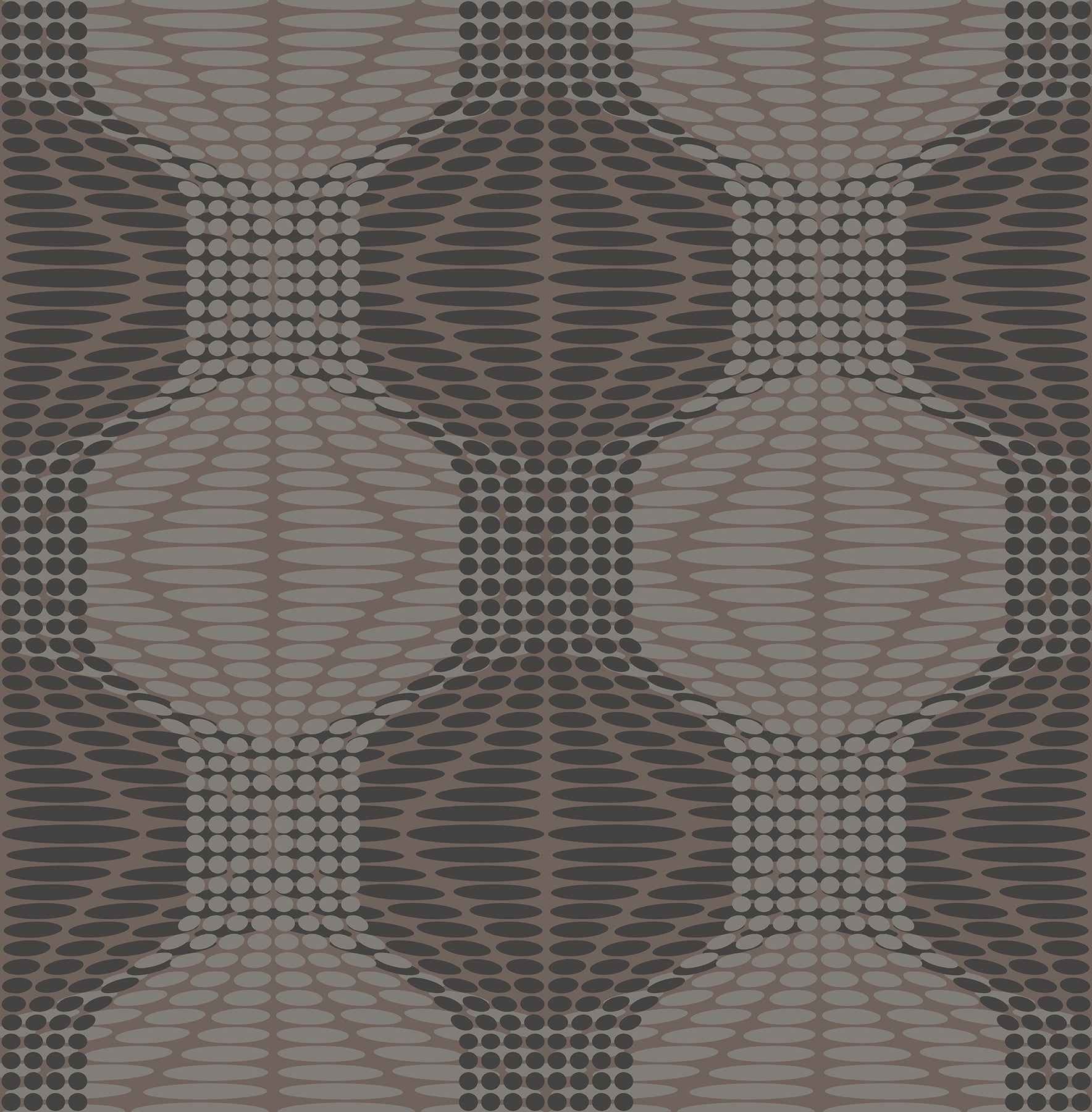 Purchase 2697-22634 Optic Brown Geometric Wallpaper