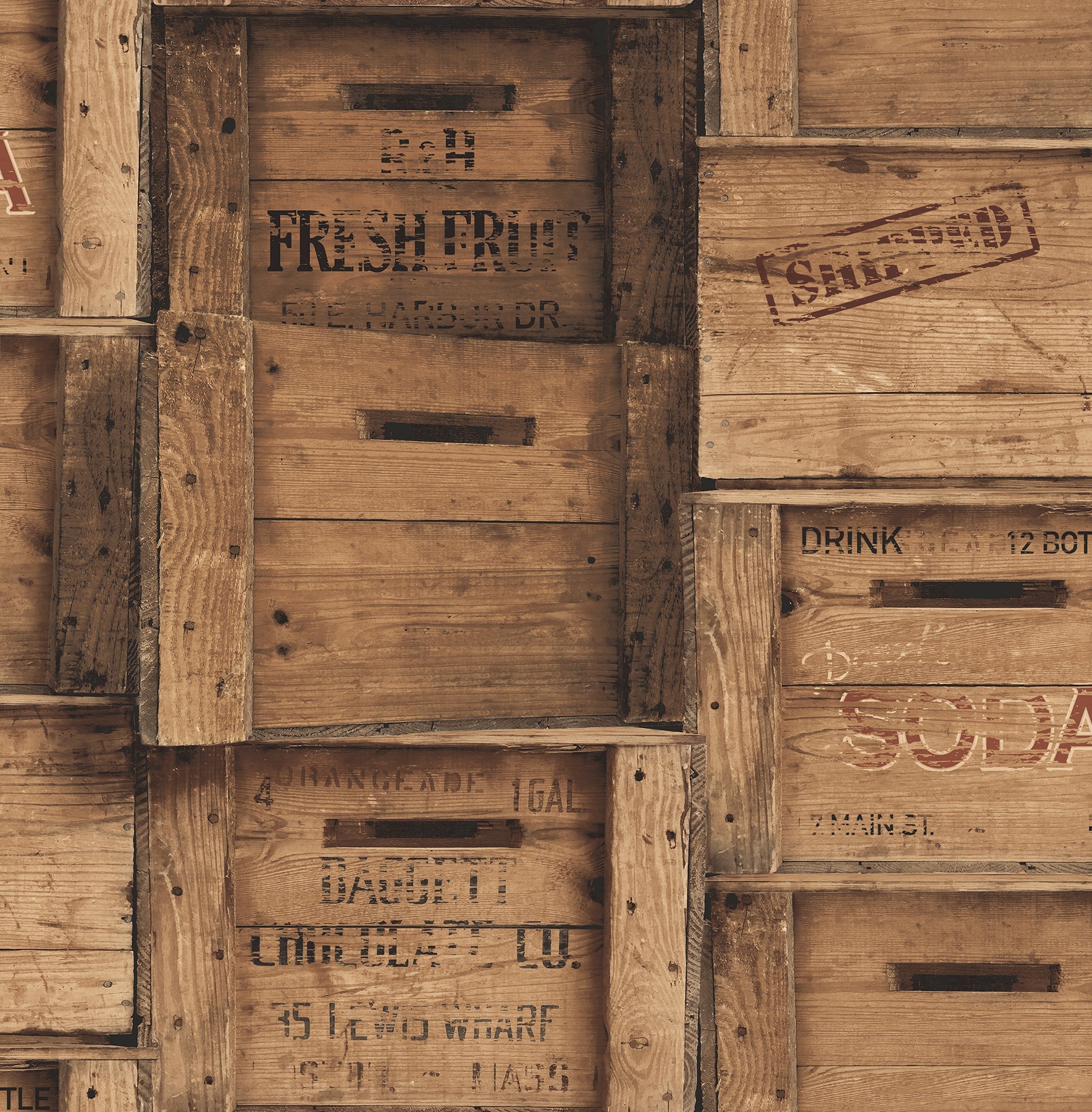 Purchase 2701-22348 Reclaimed, Brown Faux Effects by A-Street Prints Wallpaper