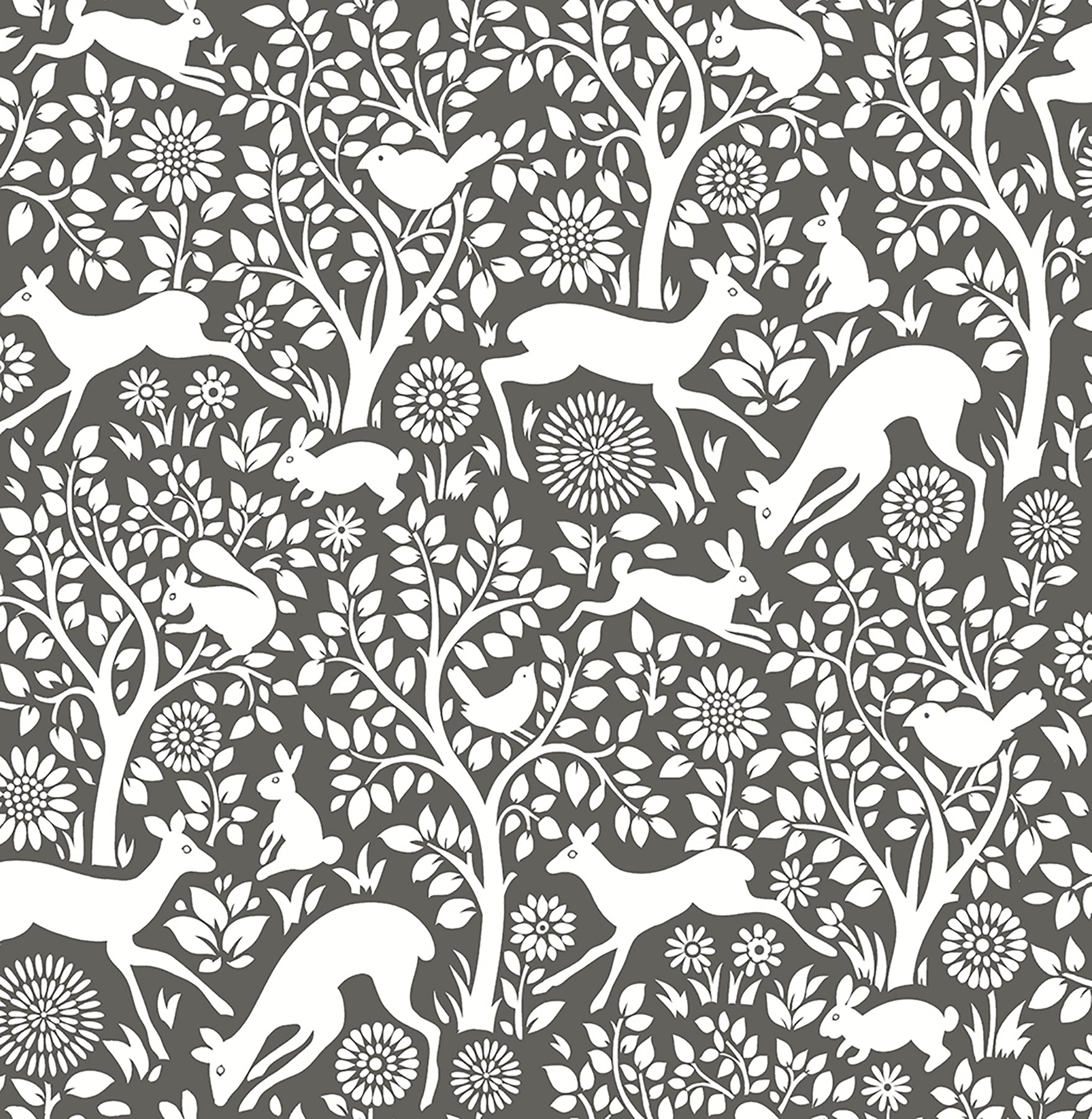 Purchase 2702-22729 Meadow Charcoal Animals by A-Street Prints Wallpaper