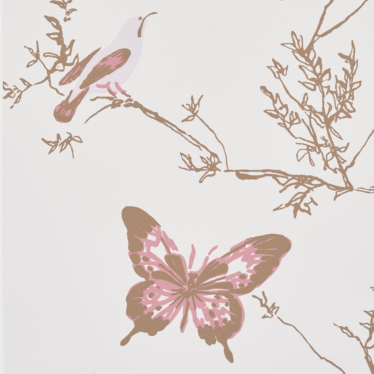 Purchase 2704423 | Birds & Butterflies, Spring - Schumacher Wallpaper