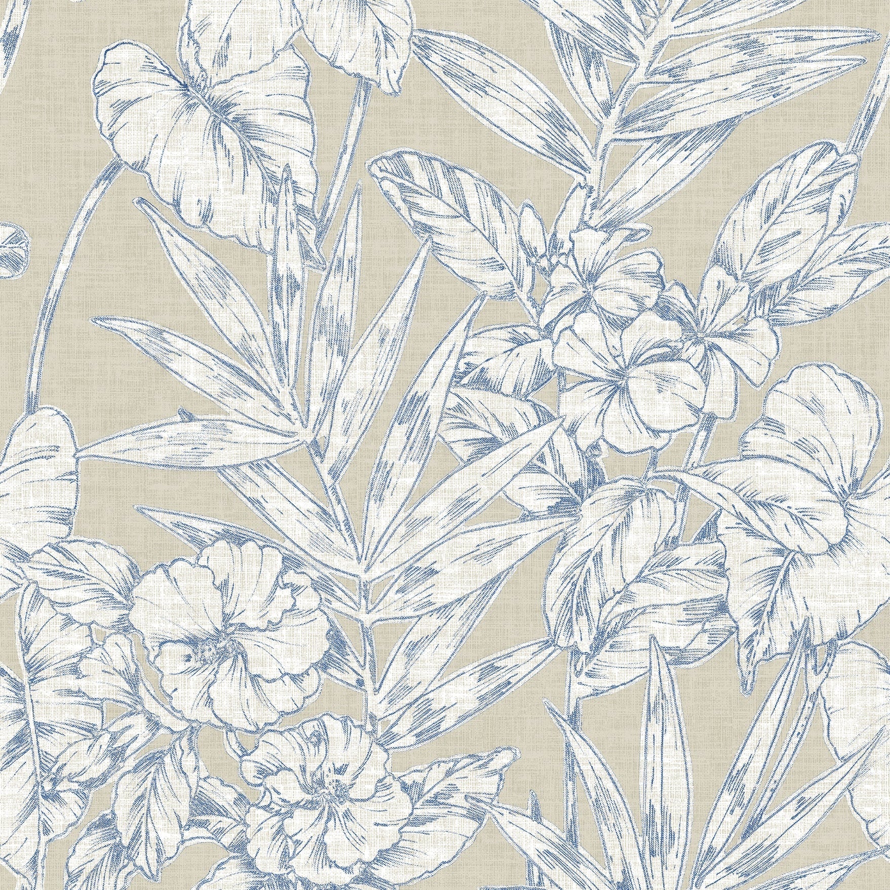 Purchase 2744-24107 Solstice, Navy Botanical by A-Street Prints Wallpaper