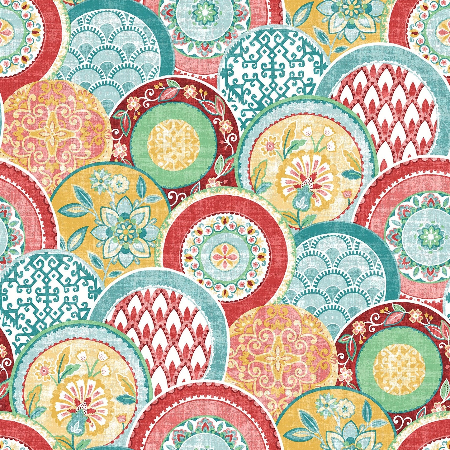 Purchase 2744-24147 Solstice, Coral Medallions by A-Street Prints Wallpaper