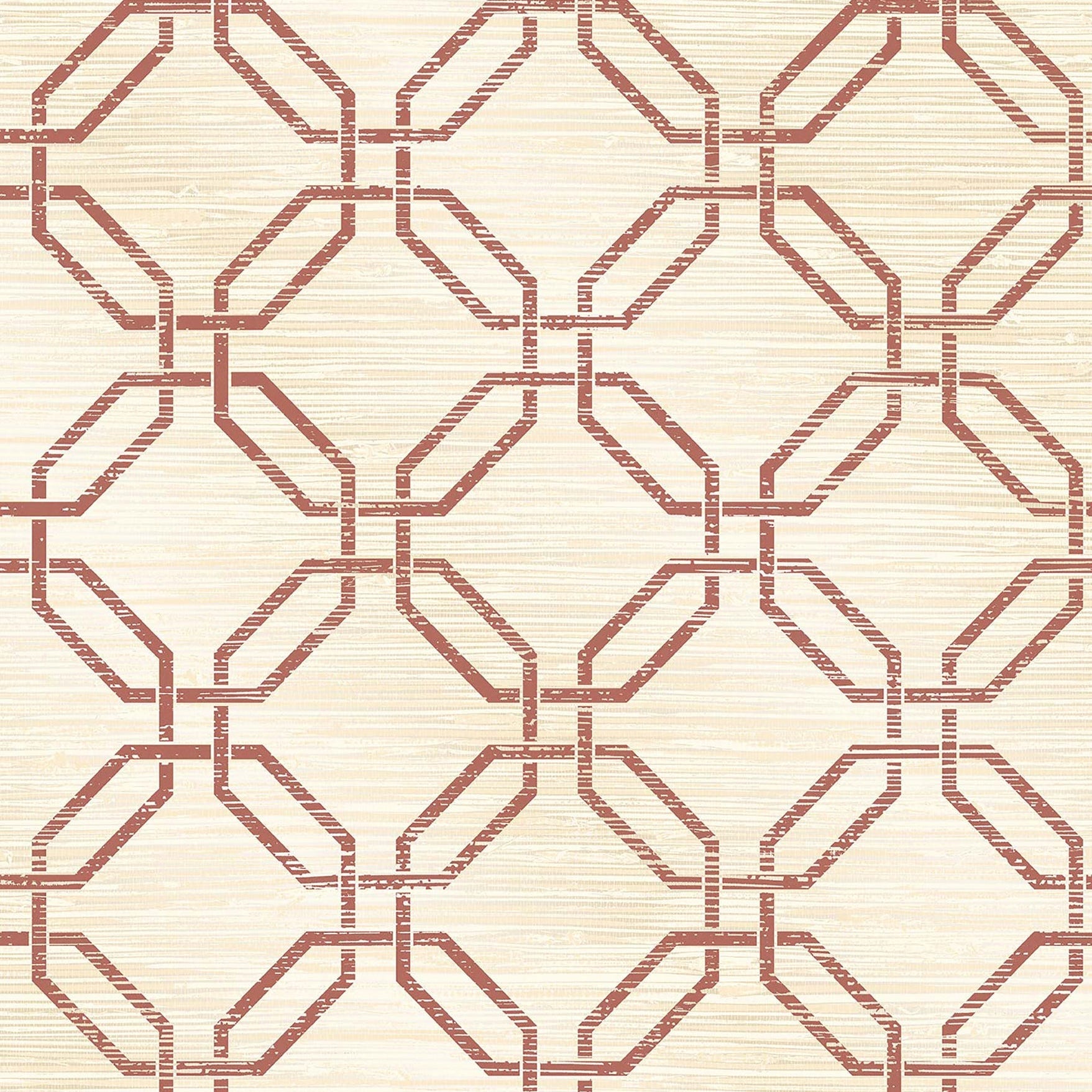 Purchase 2766-24408 KItchen Bath Essentials, Phaius Burgundy Trellis by Brewster Wallpaper
