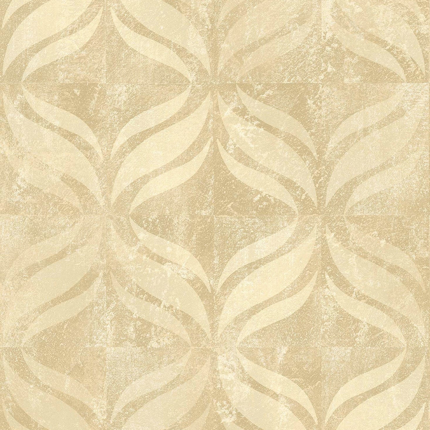 Purchase 2766-24426 KItchen Bath Essentials, Beallara Gold Ogee by Brewster Wallpaper