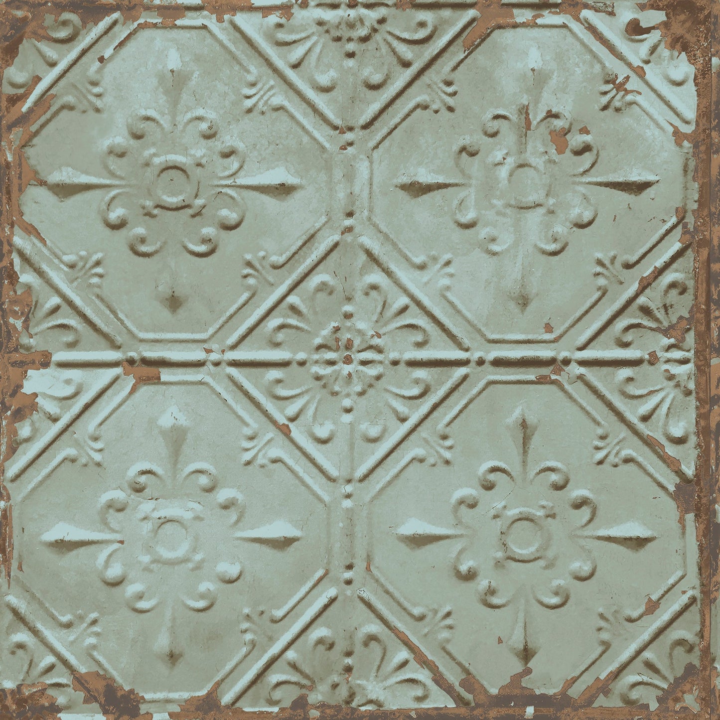 Purchase 2767-22331 Artisan Turquoise Tin Ceiling Techniques and Finishes III by Brewster