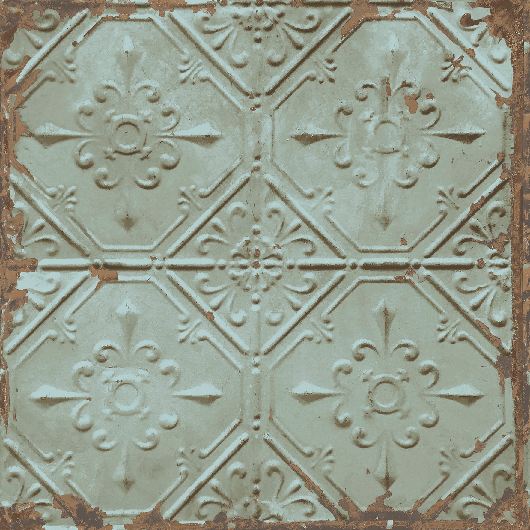 Purchase 2767-22331 Artisan Turquoise Tin Ceiling Techniques and Finishes III by Brewster