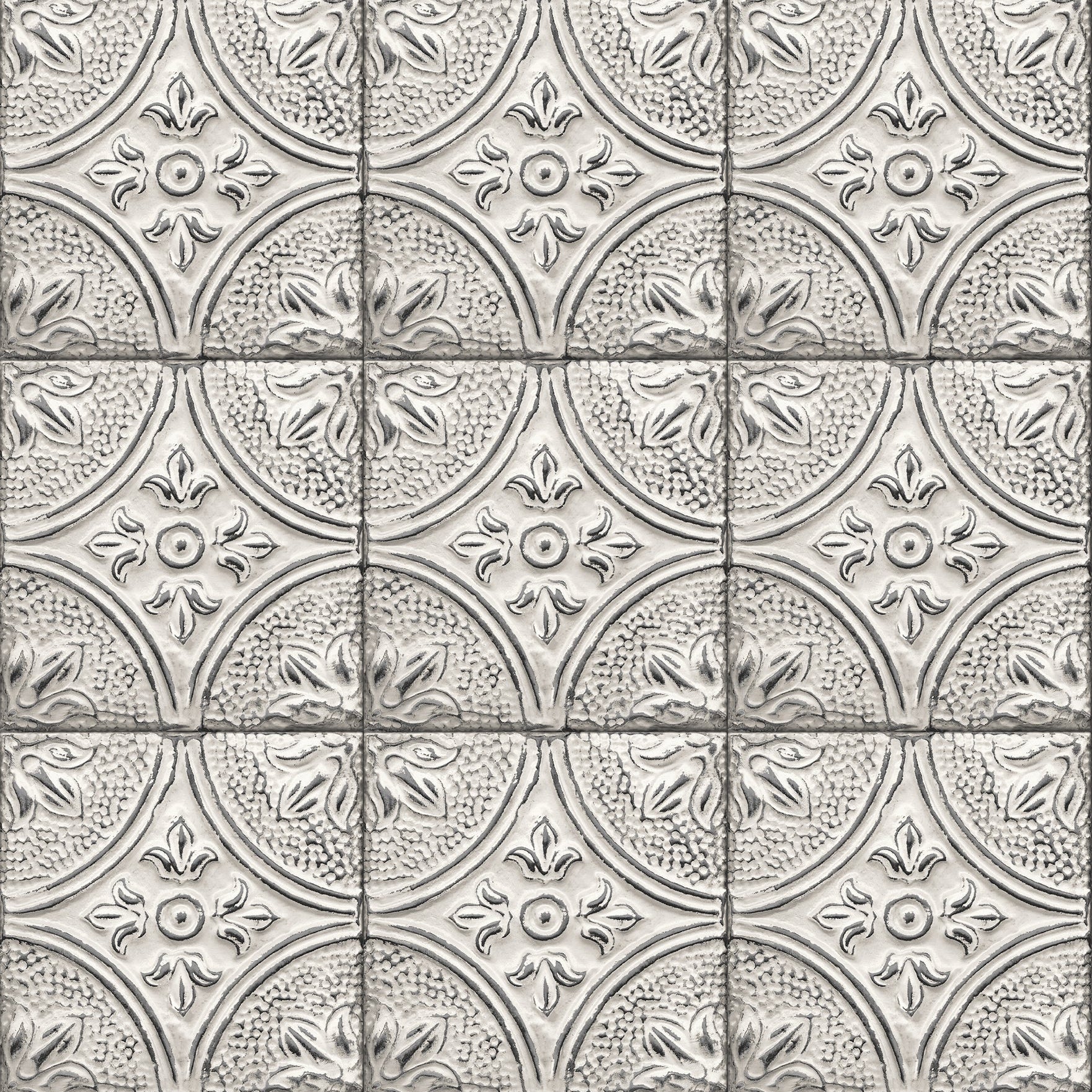 Purchase 2767-23763 Brasserie Silver Tin Ceiling Tile Techniques and Finishes III by Brewster