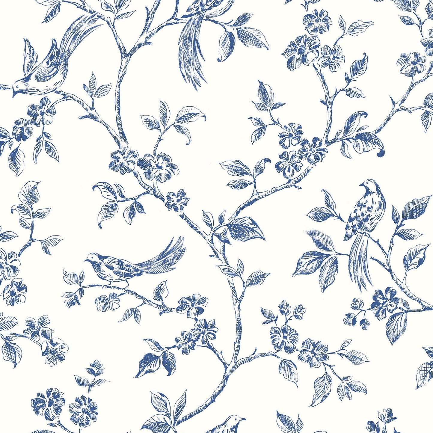 Find 2813-24972 Kitchen Blues Trails Wallpaper by Advantage