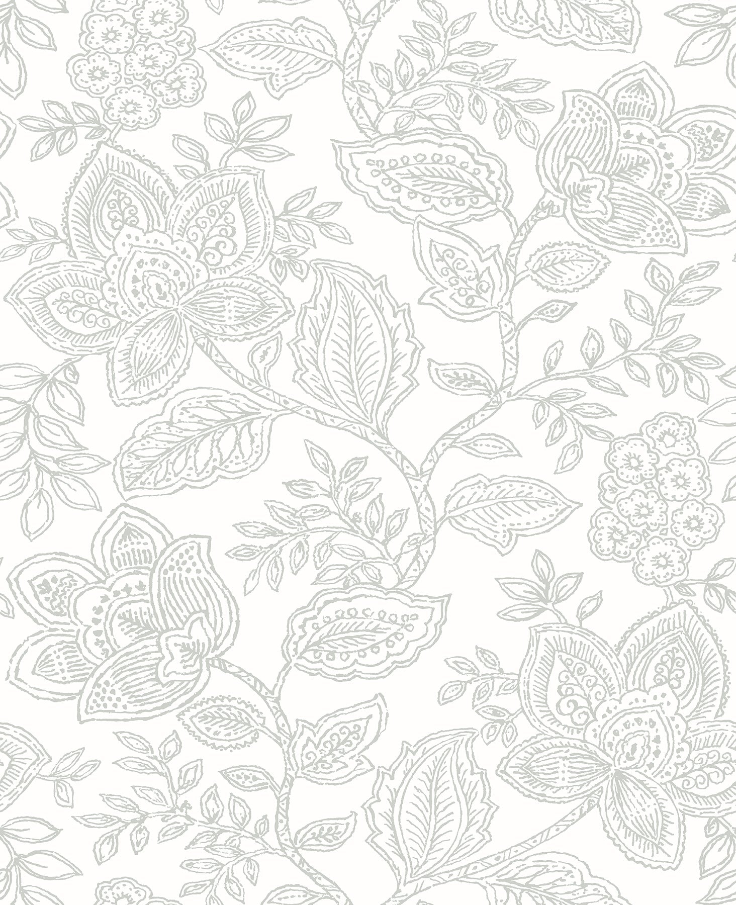 Purchase 2861-25733 Equinox, Larkin Grey Floral by A-Street Prints Wallpaper