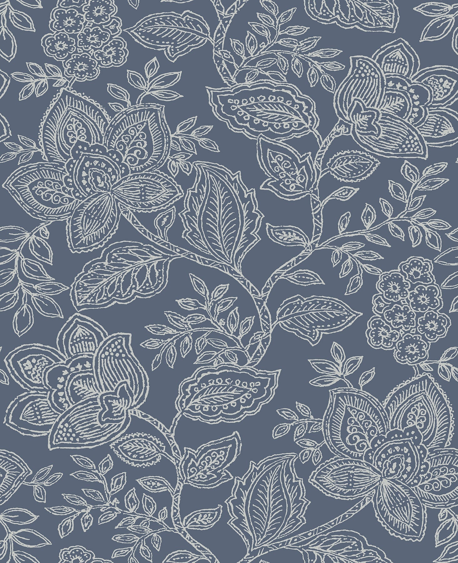 Purchase 2861-25734 Equinox, Larkin Blue Floral by A-Street Prints Wallpaper