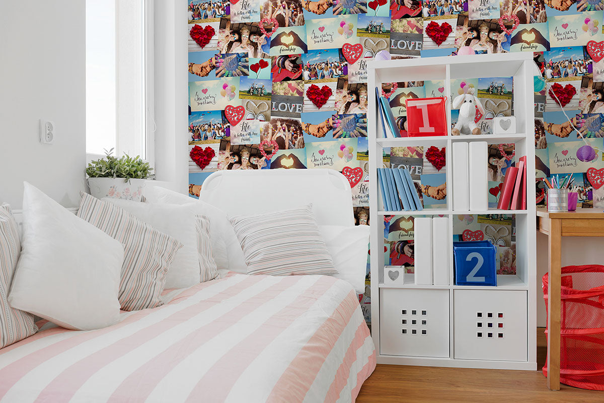 Purchase 2900-41916 Brewster Wallpaper, Cara Multicolor Collage - Medley1