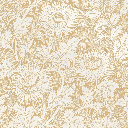 Purchase 2900-42528 Brewster Wallpaper, Zinnia Mustard Floral - Medley
