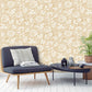 Purchase 2900-42528 Brewster Wallpaper, Zinnia Mustard Floral - Medley1