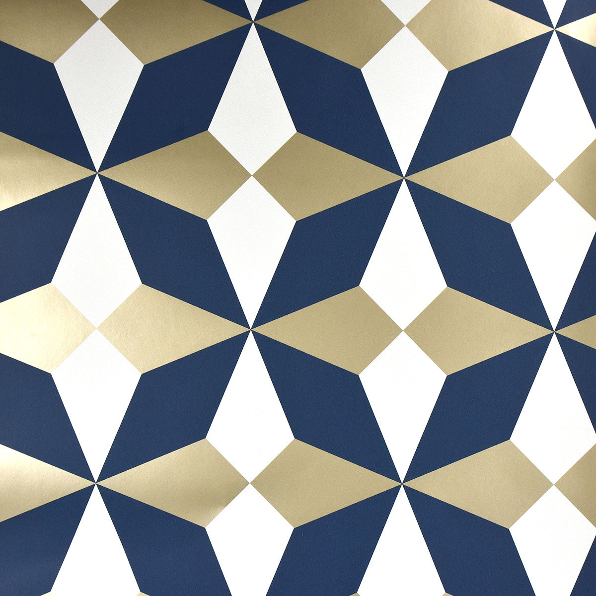 Purchase 2900-42548 Brewster Wallpaper, Newby Navy Geometric - Medley