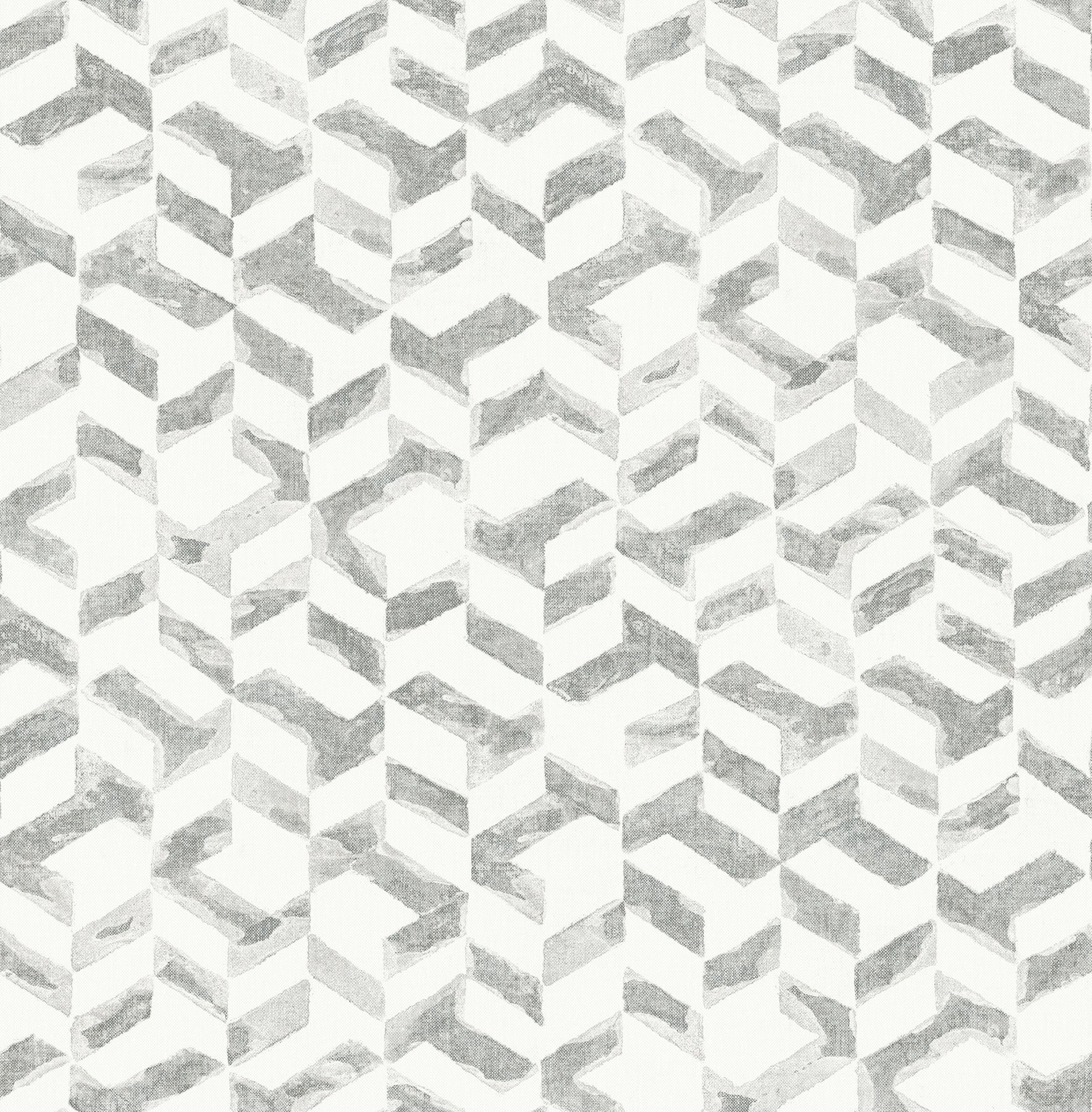 Purchase 2902-25501 Theory,  Instep Platinum Abstract Geometric Wallpaper by A Street Prints