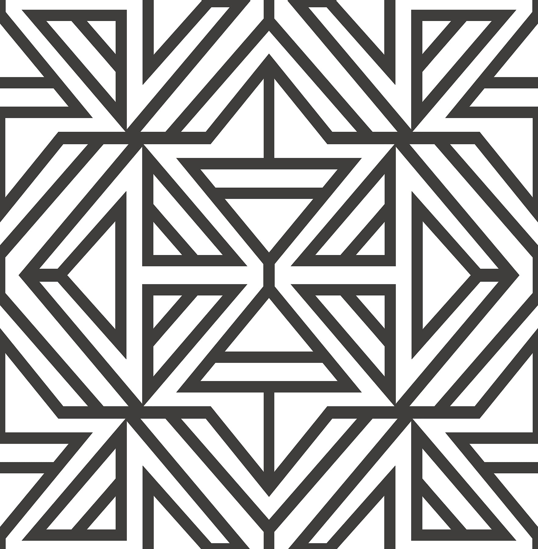 Purchase 2902-25553 Theory,  Helios Black Geometric Wallpaper by A Street Prints