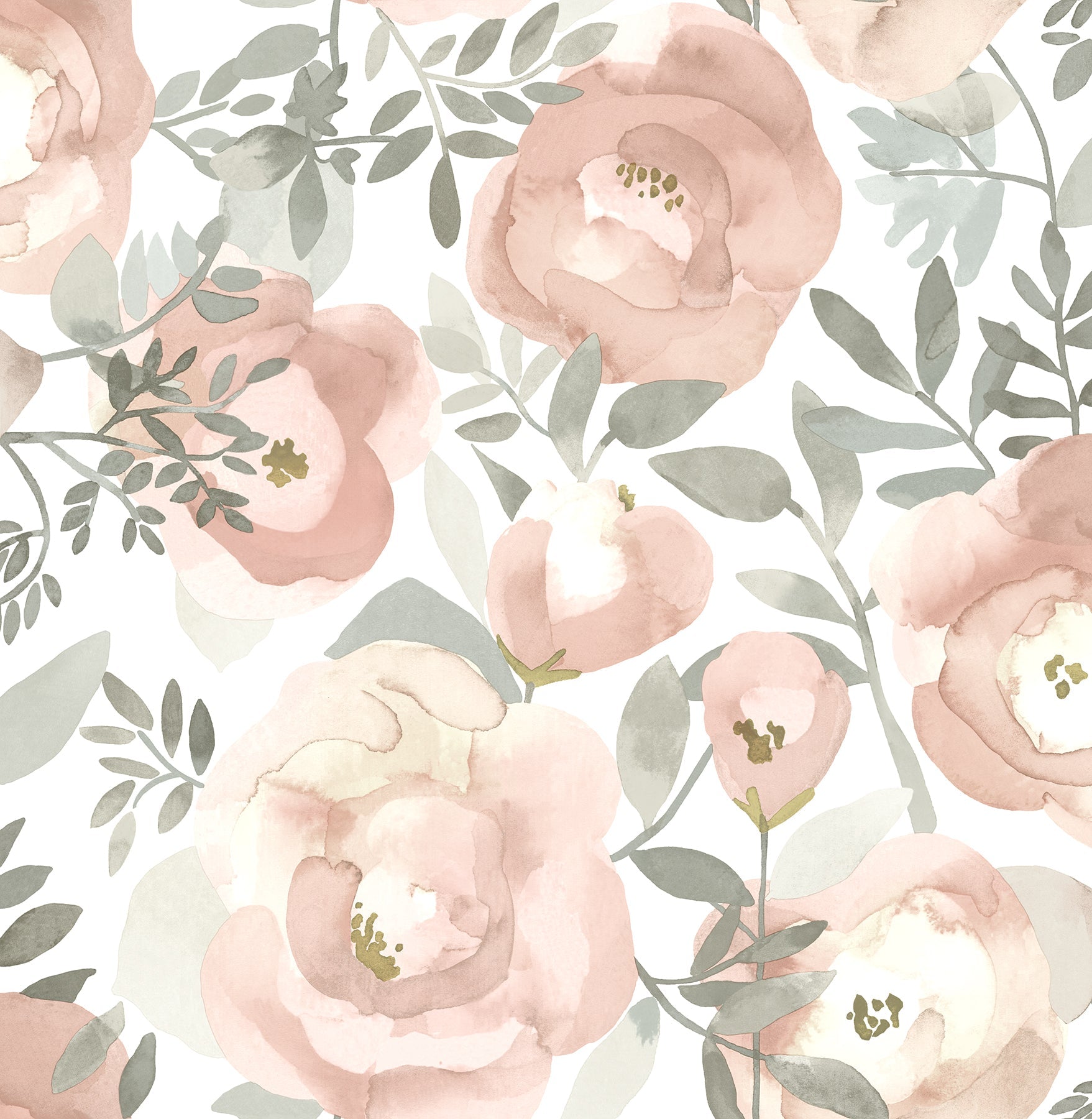 Purchase 2903-25838 Blue Bell, Orla Rose Floral by A Street Prints Wallpaper